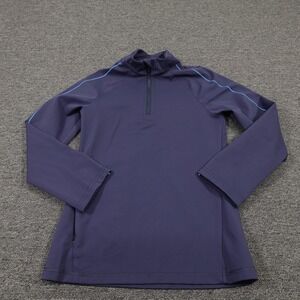 Outdoor Voices 1/4 Zip Pullover Womens XS Navy Blue Long Sleeve Athletic Top